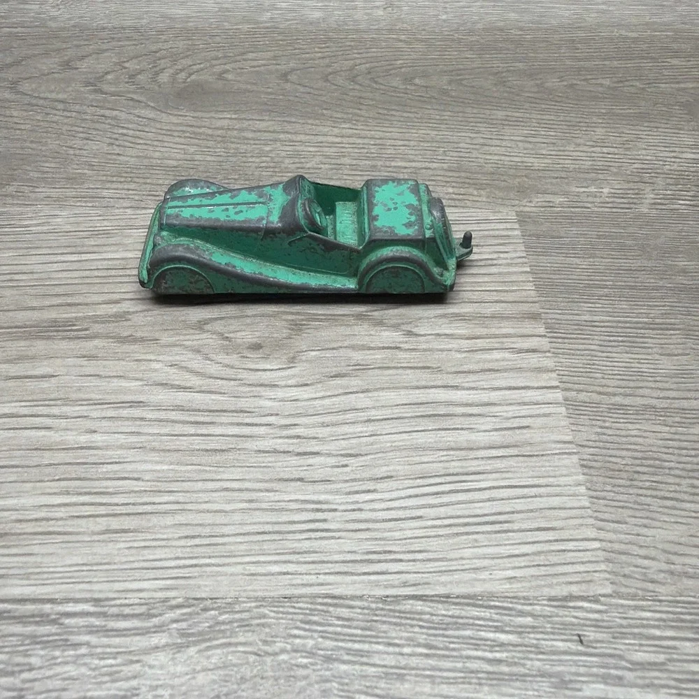 VTG 1950s Green Midgetoy Diecast Metal Car Rockford Ill&Tootsietoy Thunderbird